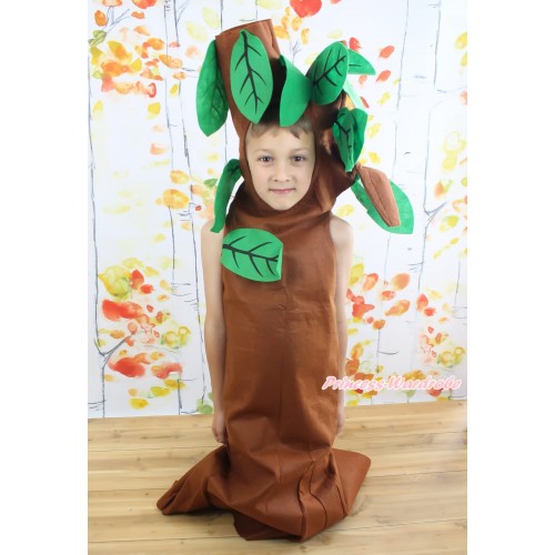 Tree Brown Green One Piece Party Costume C357